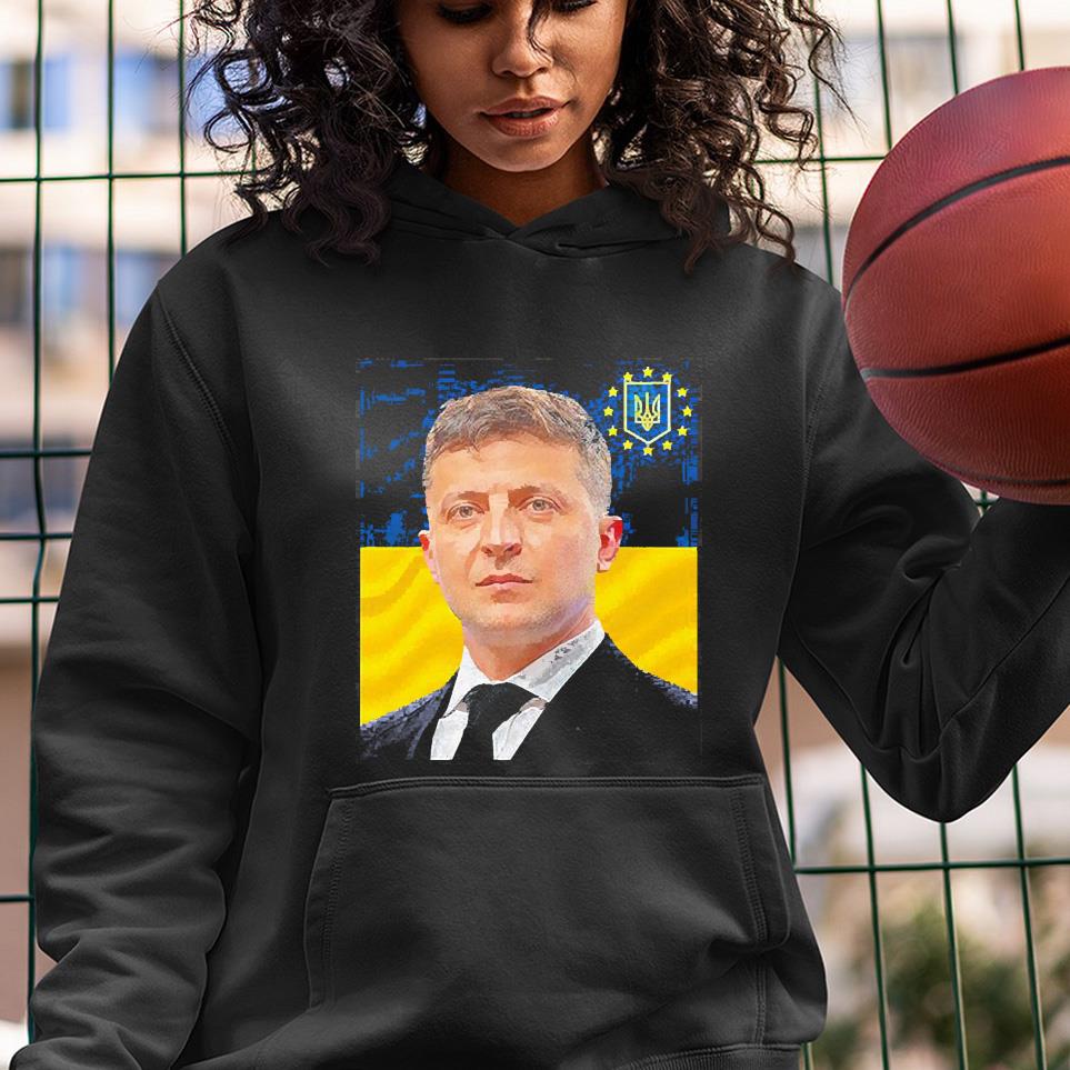 hh134 president of ukraine volodymyr zelensky stand with ukraine shirt hoodie - President Of Ukraine Volodymyr Zelensky Stand With Ukraine Shirt