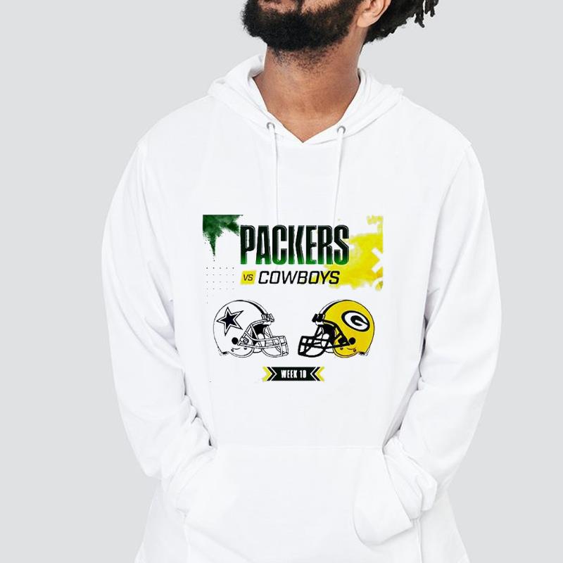 Dallas Cowboys Vs Green Bay Packers Week 10 NFL Shirt 1