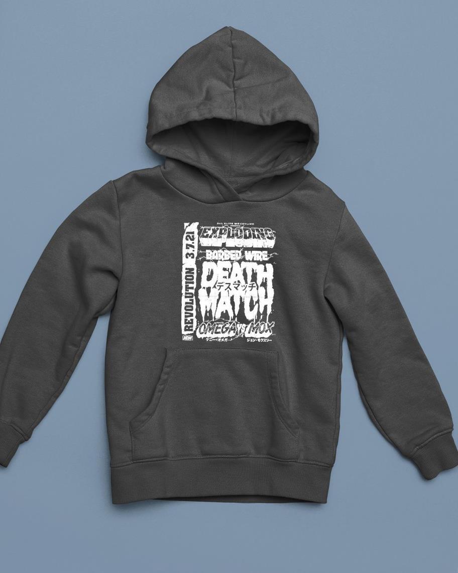 Kenny Omega vs Jon Moxley Exploding Barbed Wire Death Match shirt 1