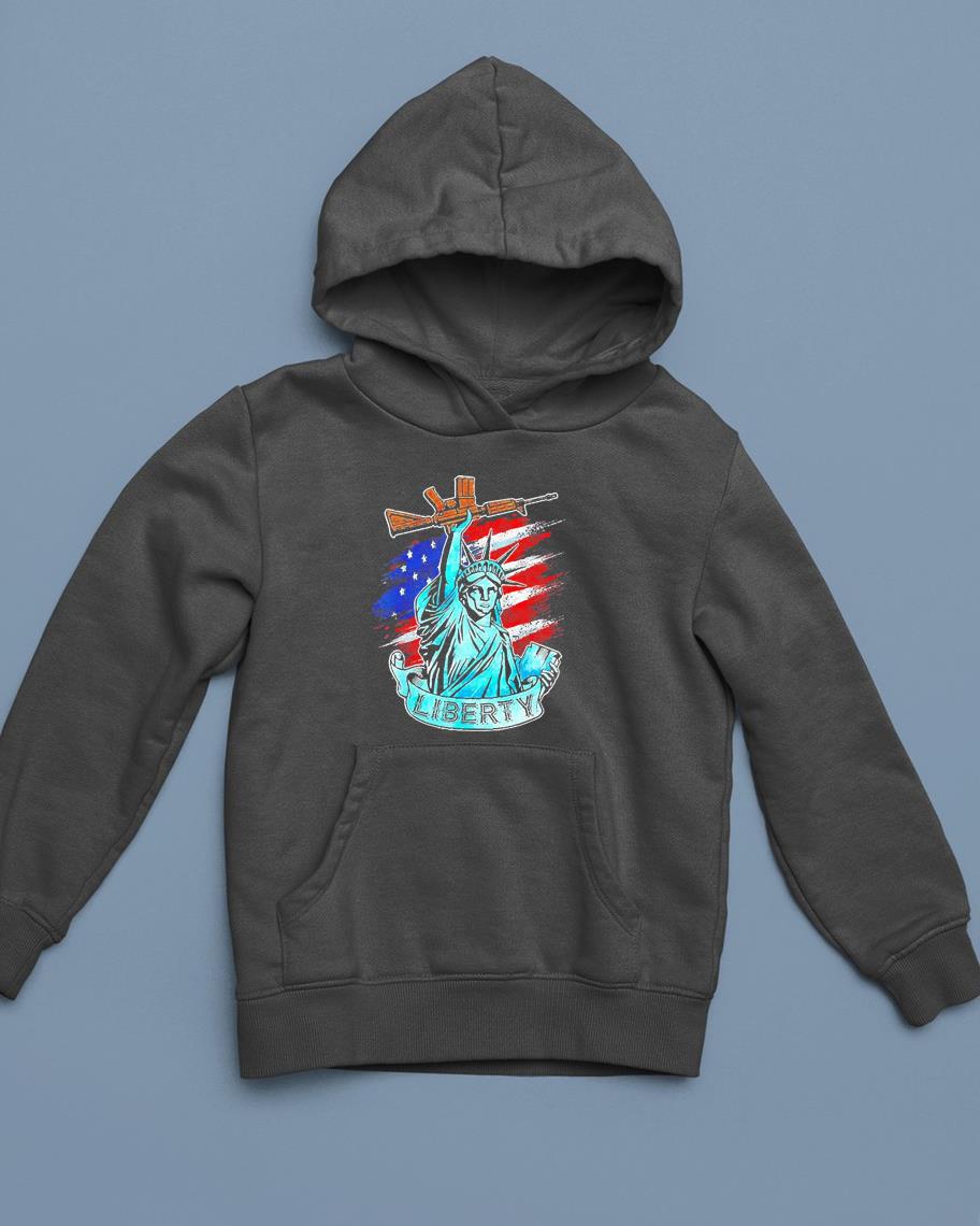 Statue of Liberty New York City American Flag 4th Of July Shirt 1 TEACHERHEROSHIRT NEWS