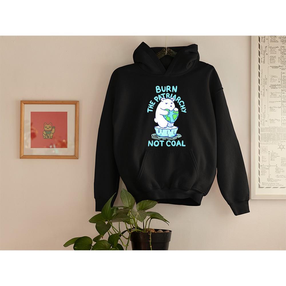 Polar bear burn the patriarchy not coal shirt 1 Doctorherotee News