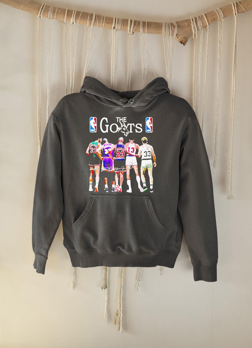 The Goat NBA Basketball Players signatures shirt