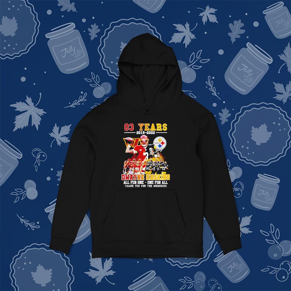 03 years 2019-2022 Dwayne Haskins thank you for the memories signature shirt 1