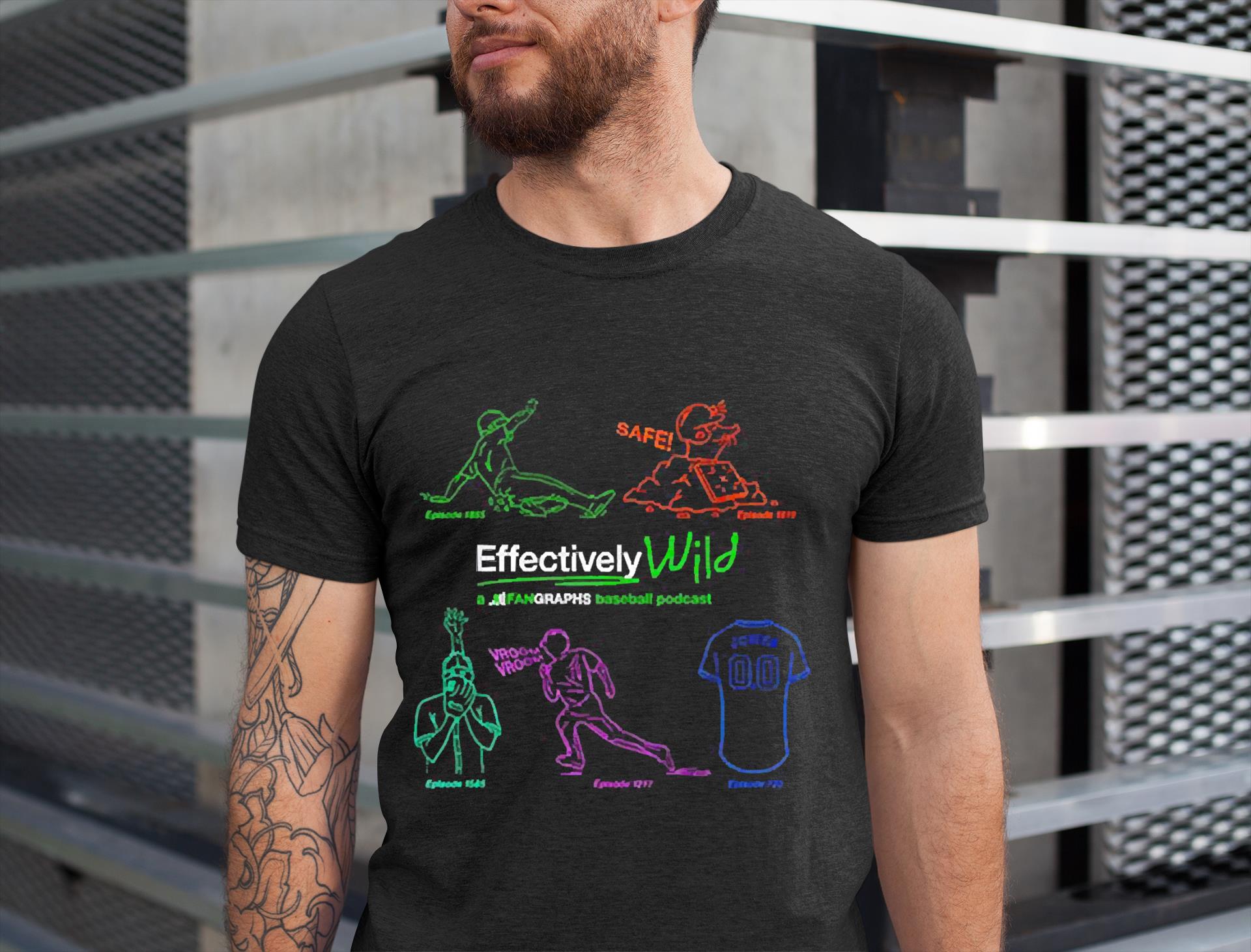 Fangraphs Effectively Wild Podcast 10th Anniversary shirt