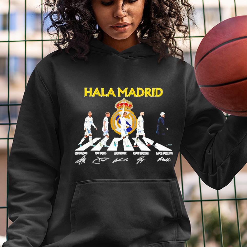 Hala Madrid Abbey Road signatures shirt 1 Postmaloneshirt News