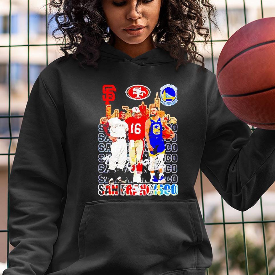 San Francisco Willie Mays Stephen Curry and Montana Buster signature shirt 1