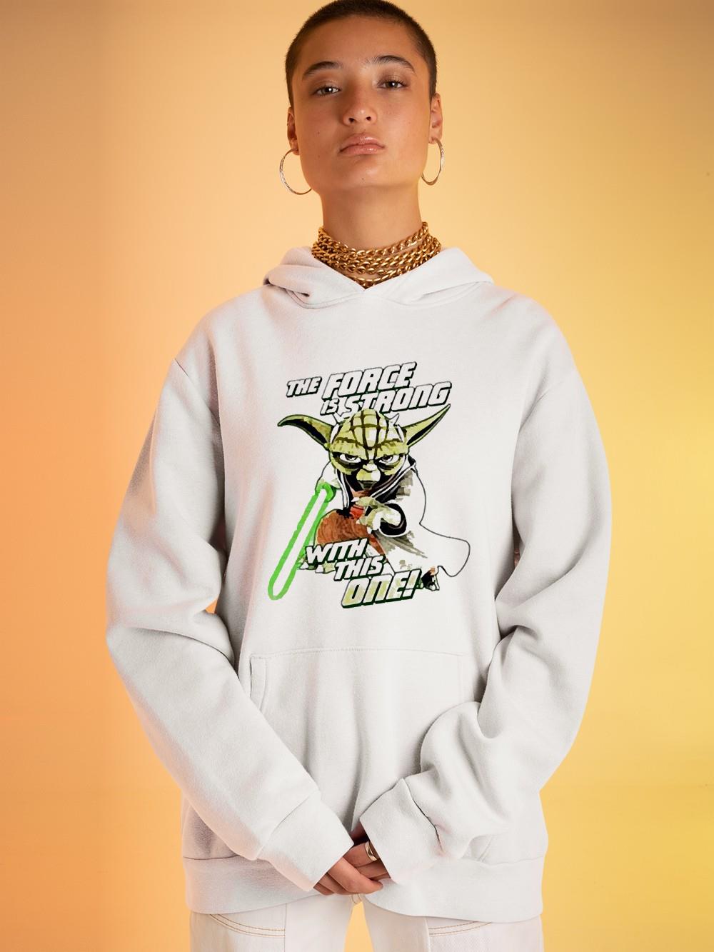 Baby Yoda The Force Is Strong With This One Shirt hh165 baby yoda the force is strong with this one shirt hoodie - Baby Yoda The Force Is Strong With This One Shirt