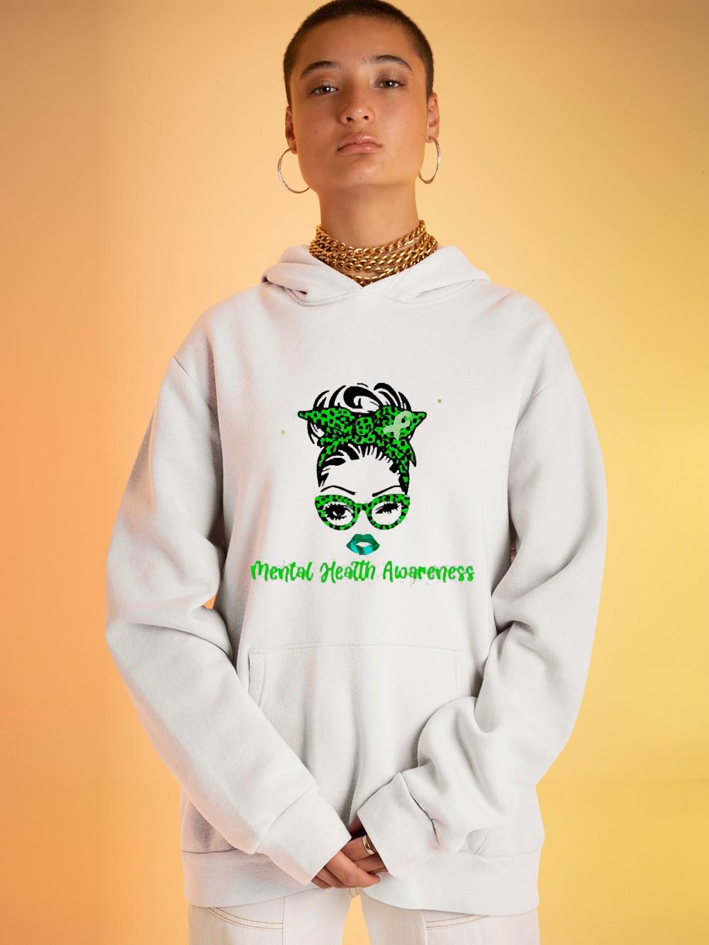 Mental Health Awareness Month May 2022 Ribbon Messy Bun Shirt 1 POLICEMANTEE NEWS