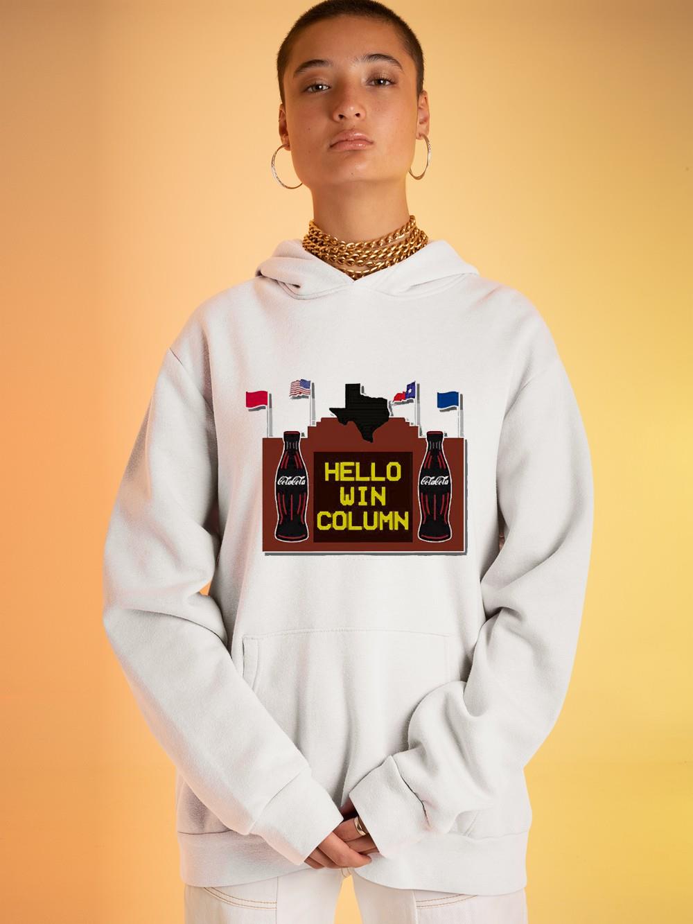 hh165 texas rangers hello win column shirt hoodie - Texas Rangers Hello Win Column Shirt
