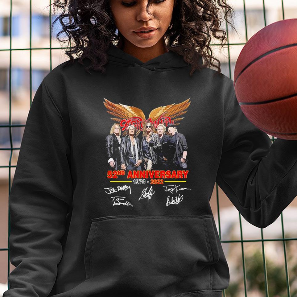 Aerosmith 52nd Anniversary 1970 2022 Signature shirt 1
