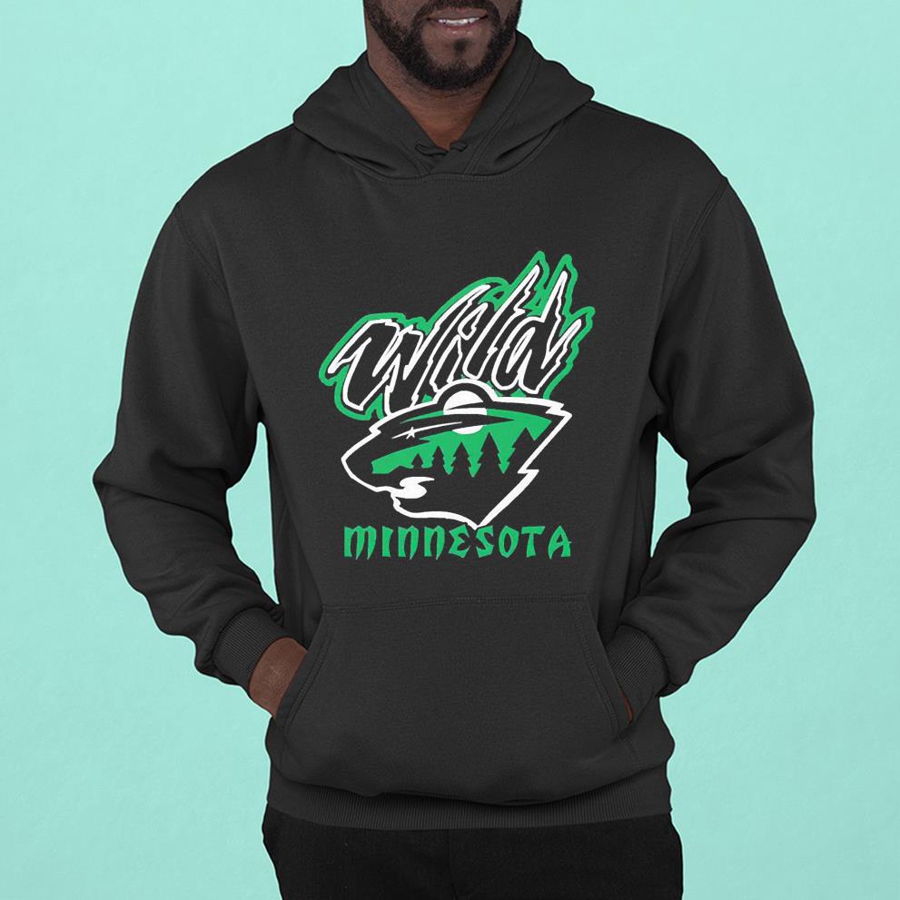 hh184 minnesota wild blackout retro logo shirt hoodie - Minnesota Wild Blackout Retro Logo Shirt