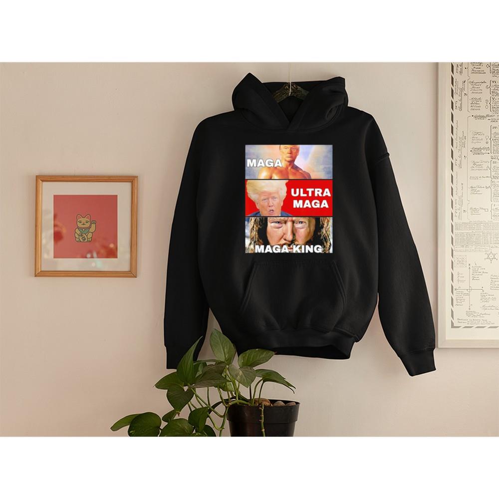hh185 anti joe biden ultra maga the great maga king shirt hoodie - Anti Joe Biden Ultra Maga The Great Maga King Shirt