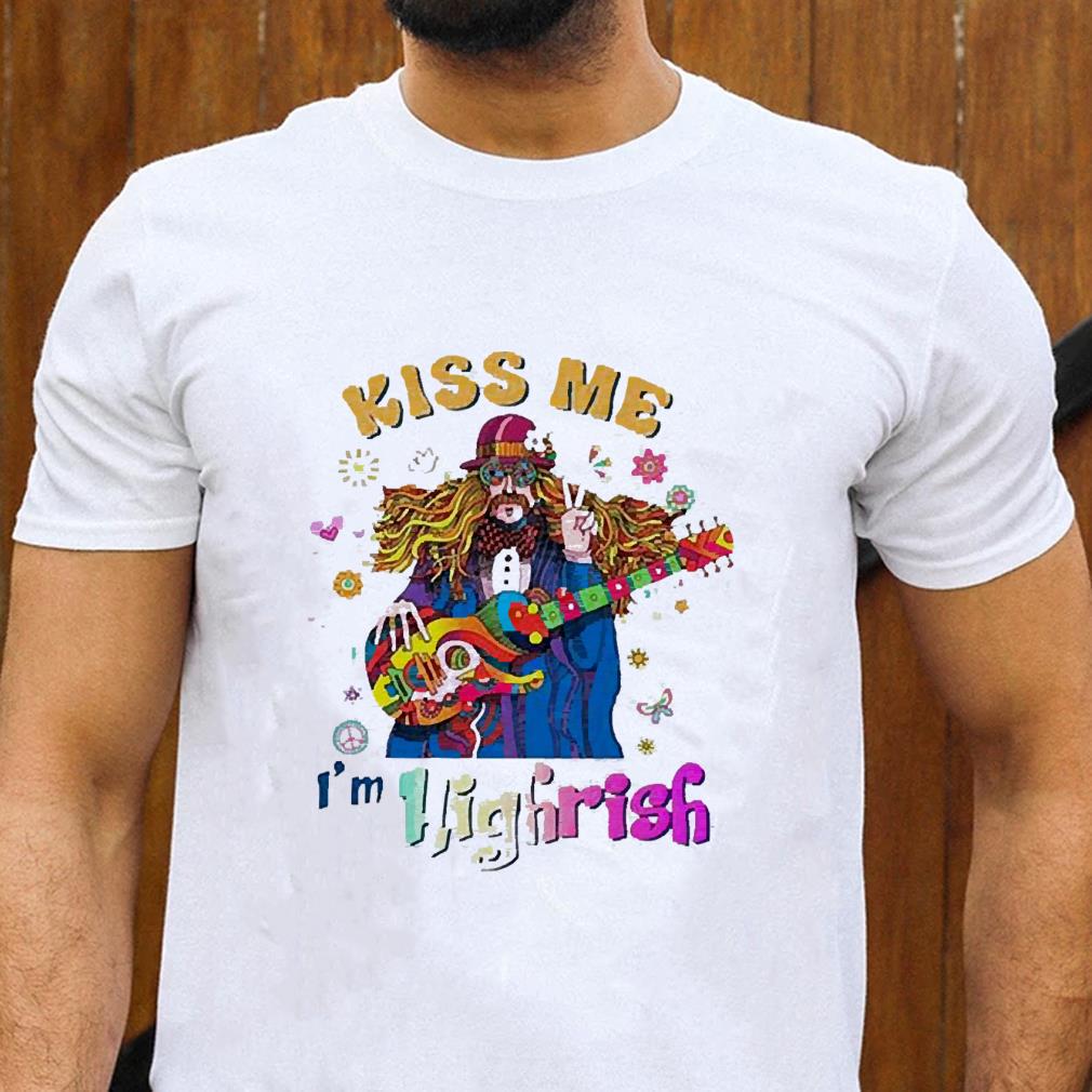 Hippie Guitar Kiss Me I’m Highrish 2022 Shirt 1
