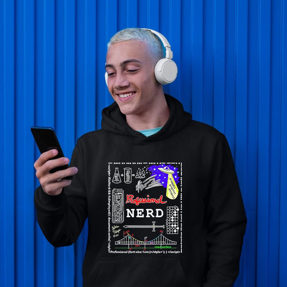 Professional Nerd Or Geek With Riddles And Homages Shirt 1