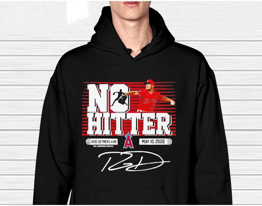 No Hitter Reid Detmers 48 Los Angeles Angels Signature Shirt 4 Nurseherotee News