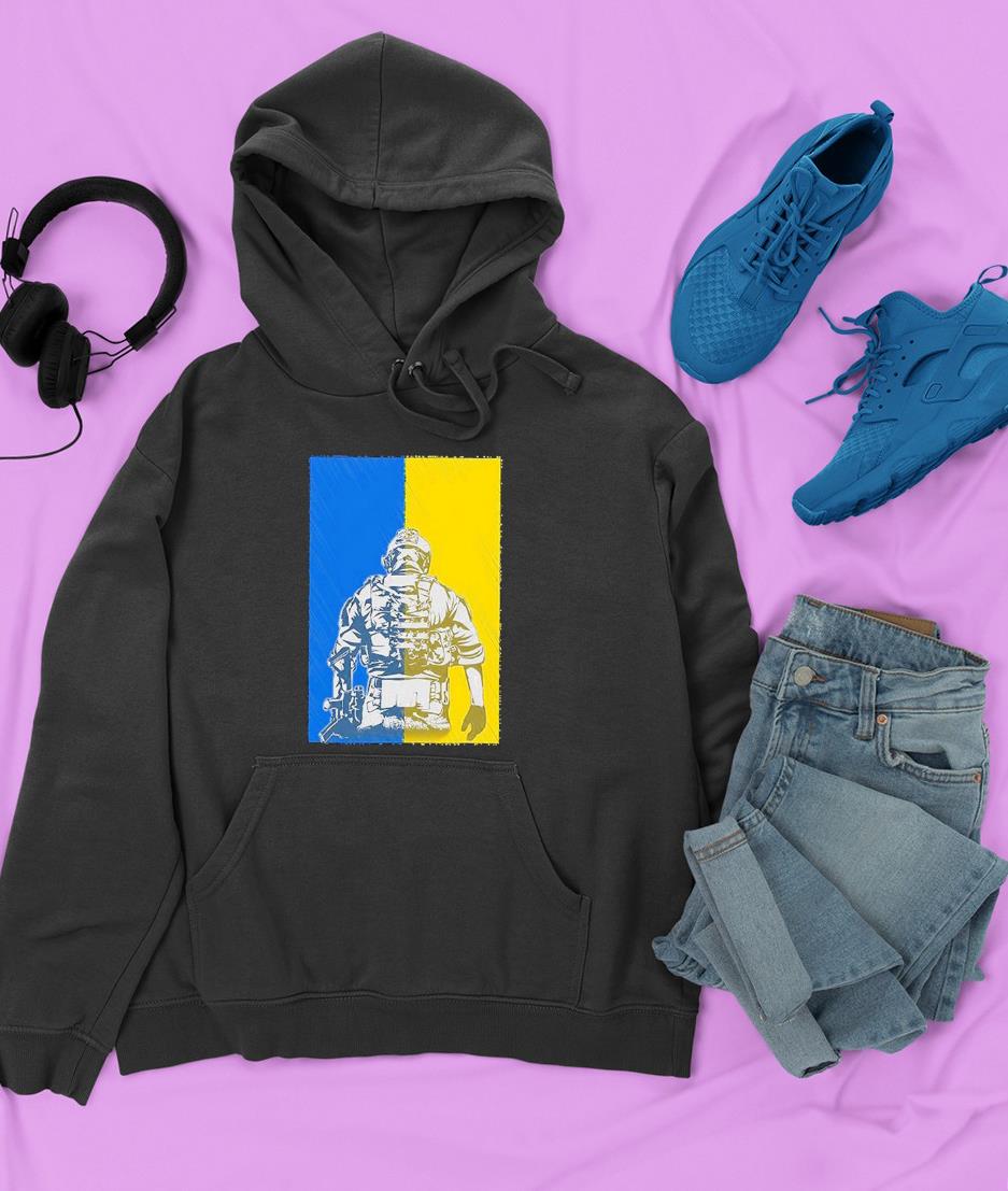 hh204 fighting for ukraine ukrainian soldier in defense ukraine shirt hoodie - Fighting For Ukraine Ukrainian Soldier In Defense Ukraine Shirt
