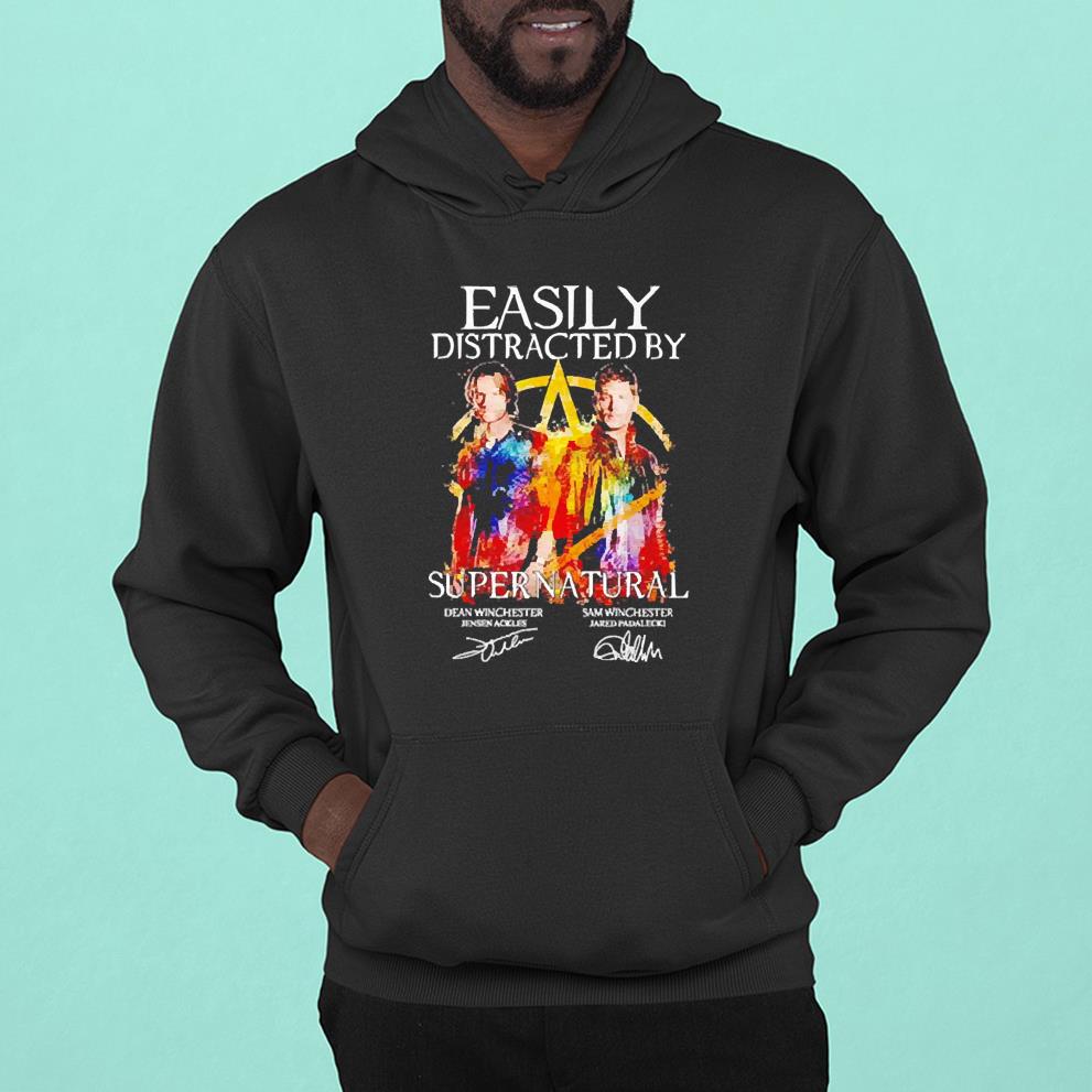 Easily Distracted By Supernatural Signature shirt 1 Marvelcomicsteeshirt News