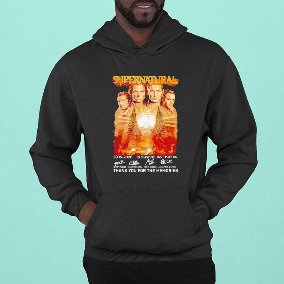 Supernatural 2005-2020 Thank You For The Memories Shirt 1 Marvelcomicsteeshirt News