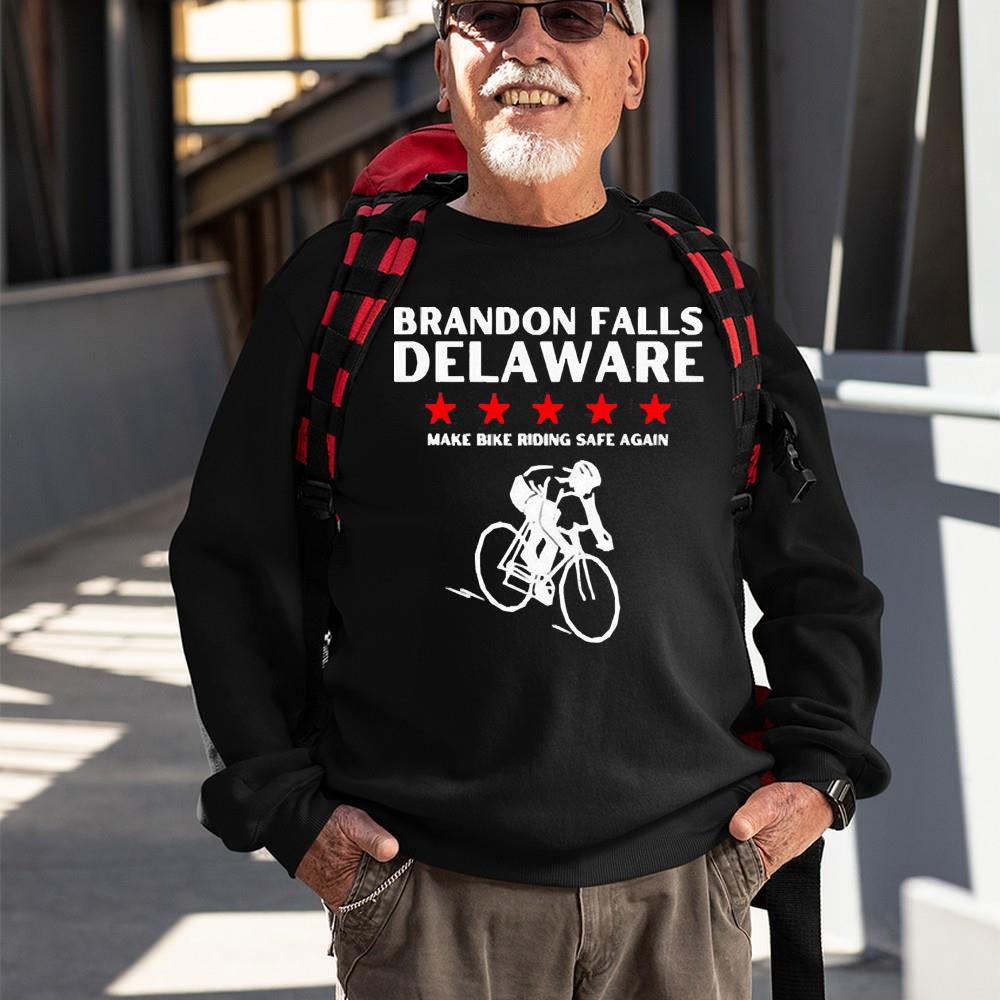 Brandon falls delaware funny Joe Biden bike crash pro Trump shirt