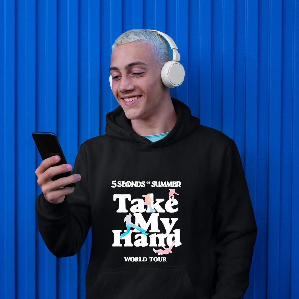 hh235 5 seconds of summer take my hand world tour shirt hoodie - 5 Seconds Of Summer Take My Hand World Tour shirt