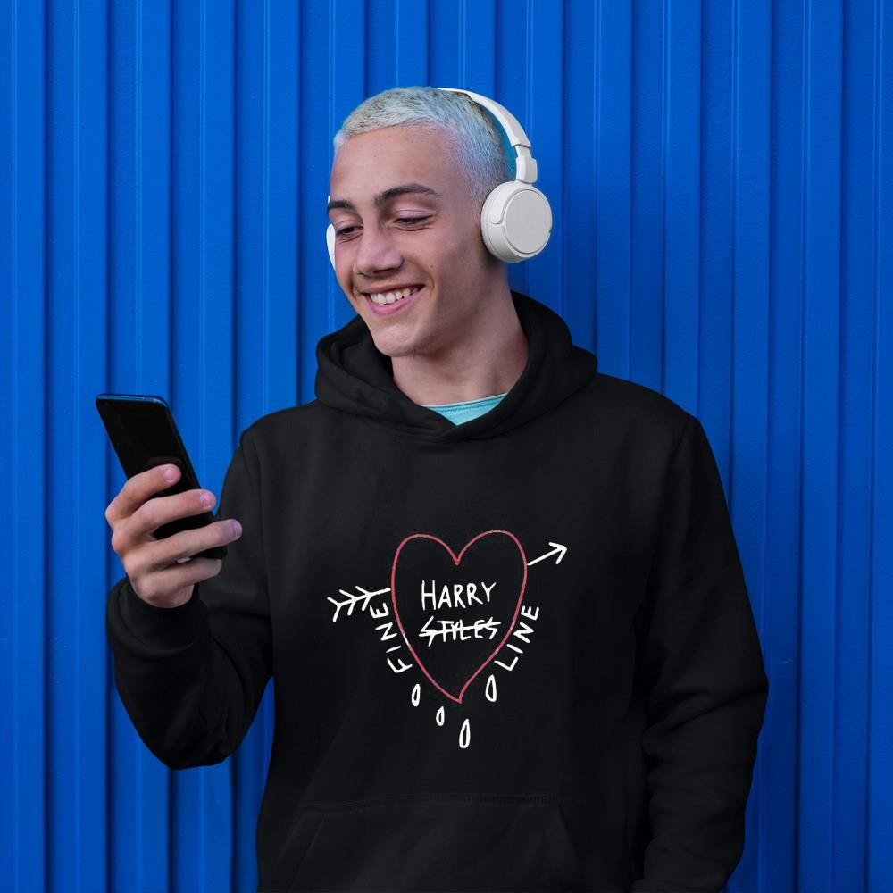 hh235 harry styles heart arrow doodle kids long sleeve shirt hoodie - Harry Styles Heart Arrow Doodle Kids Long Sleeve Shirt