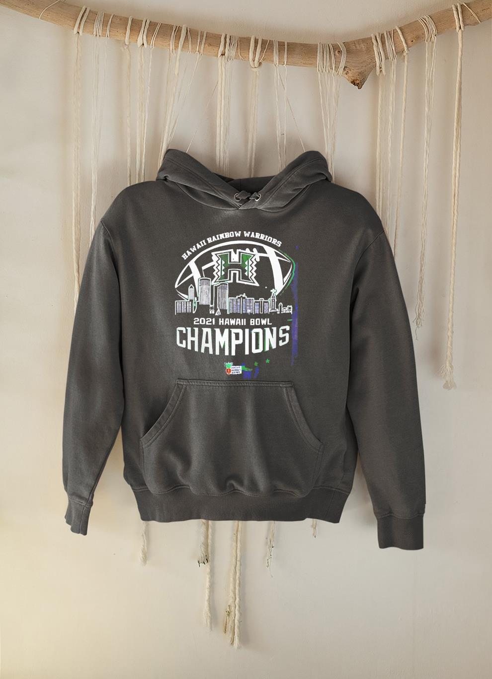 Hawaii Rainbow Warriors 2021 Hawaii Bowl Champions NCAA shirt 1 mydisneyshirt news