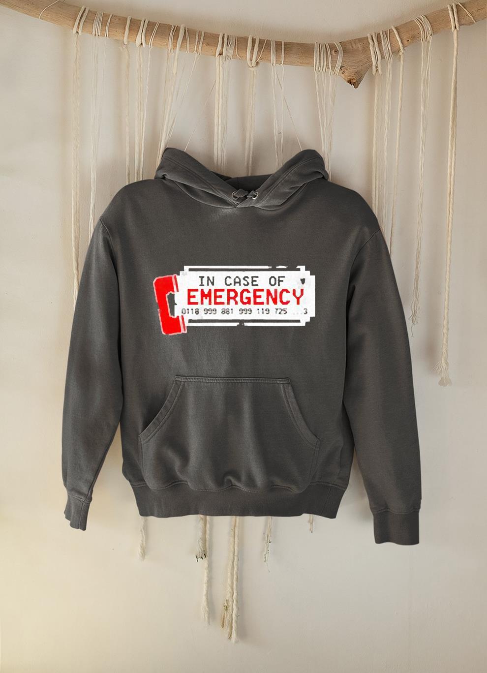 It crowd in case of emergency number shirt 1