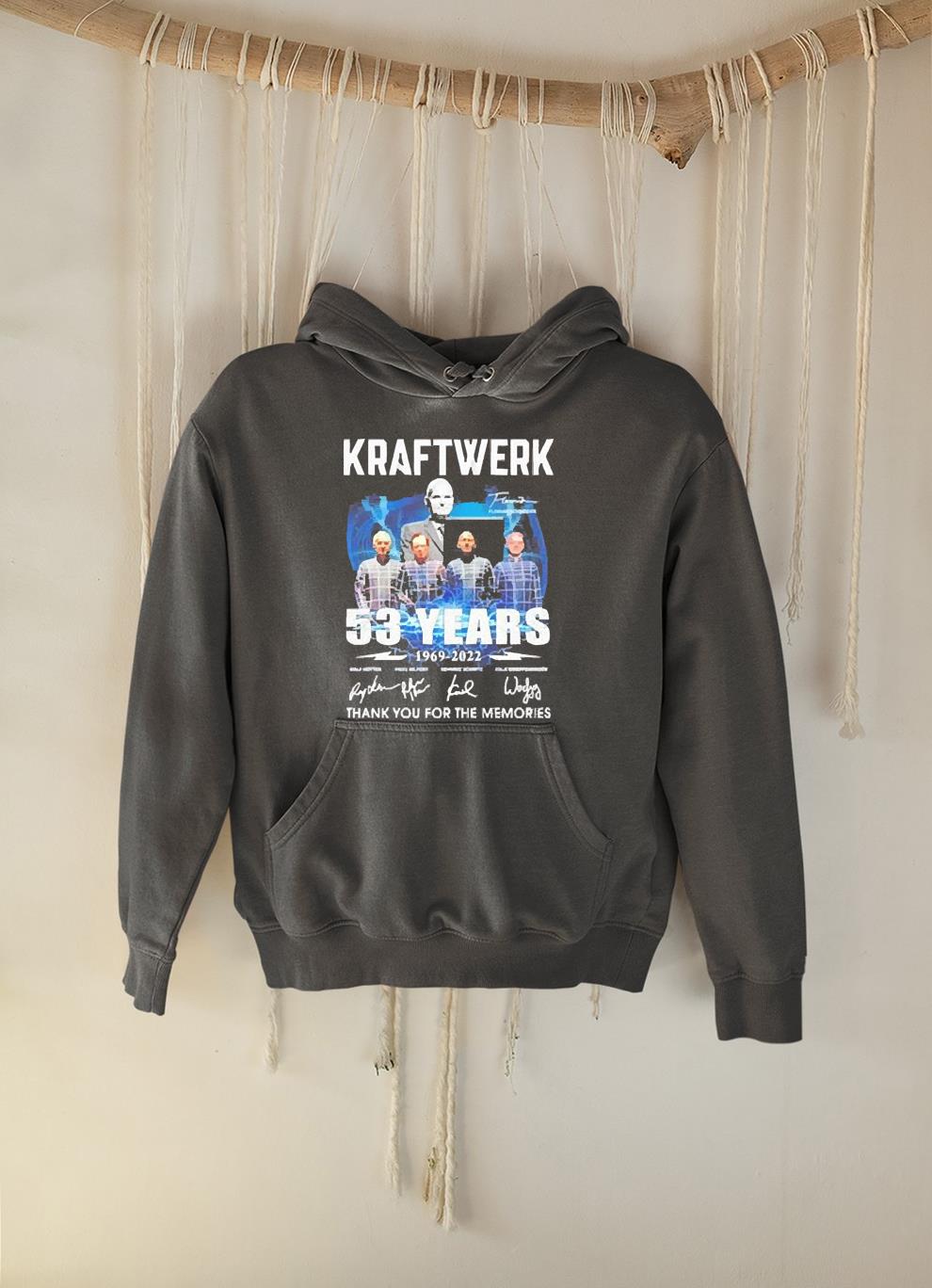 Kraftwerk 53 years 1969 2022 thank you for the memories signatures shirt 1 Nurseherotee News