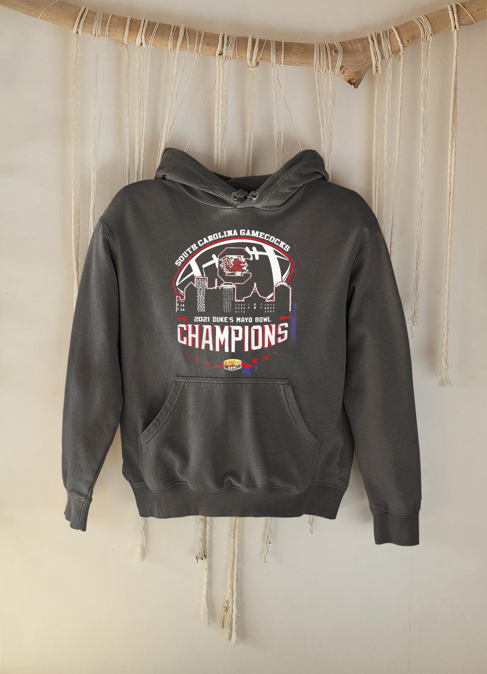 hh243 south carolina gamecocks 2021 duke s mayo bowl champions ncaa shirt hoodie - South Carolina Gamecocks 2021 Duke’s Mayo Bowl Champions NCAA shirt