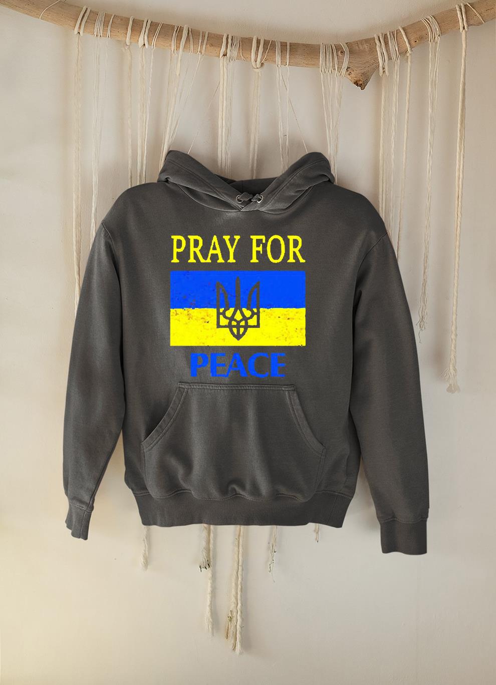hh243 ukrainian flag pray for peace shirt hoodie - Ukrainian flag pray for peace shirt