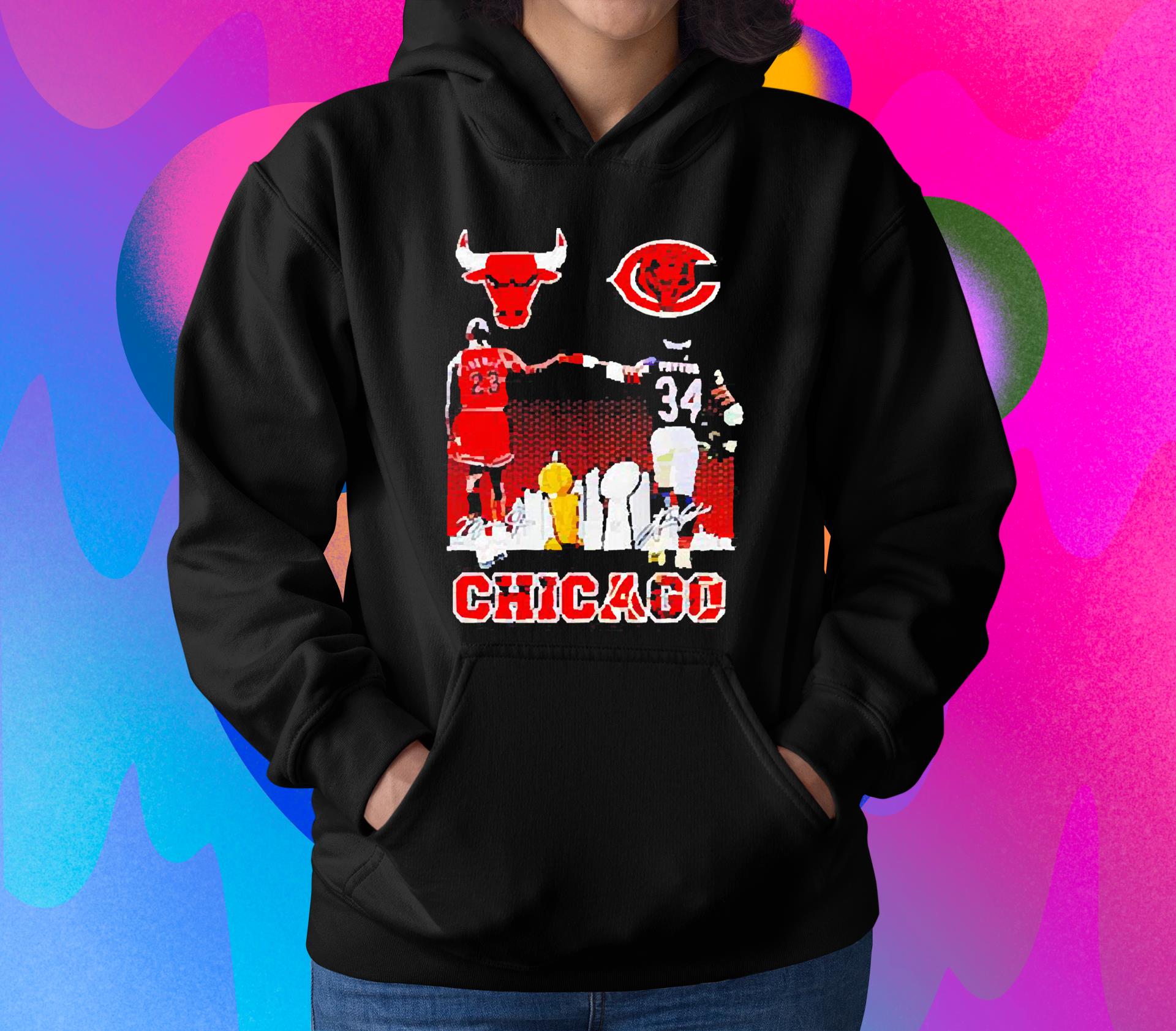 hh245 chicago michael jordan and walter payton signatures shirt hoodie - Chicago Michael Jordan And Walter Payton Signatures Shirt