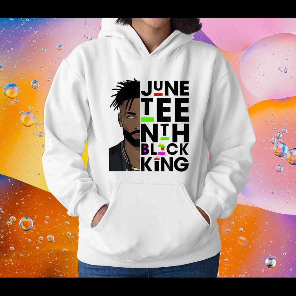 hh245 junenth black king melanin father dad black history shirt hoodie - Junenth Black King Melanin Father Dad Black History Shirt