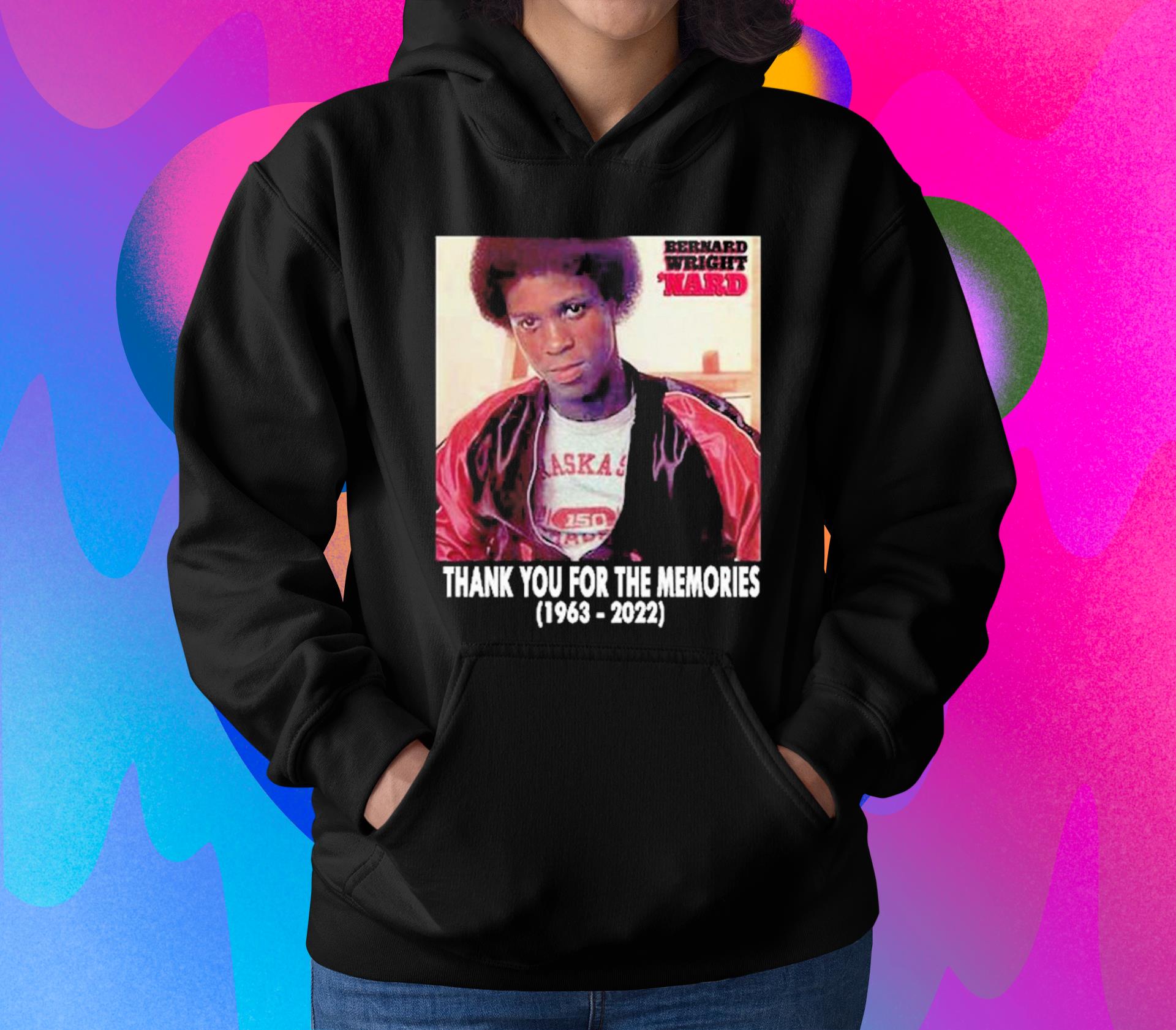 hh245 rip bernard wright 1963 2022 thank you for the memories shirt hoodie - RIP Bernard Wright 1963 2022 Thank You For The Memories Shirt