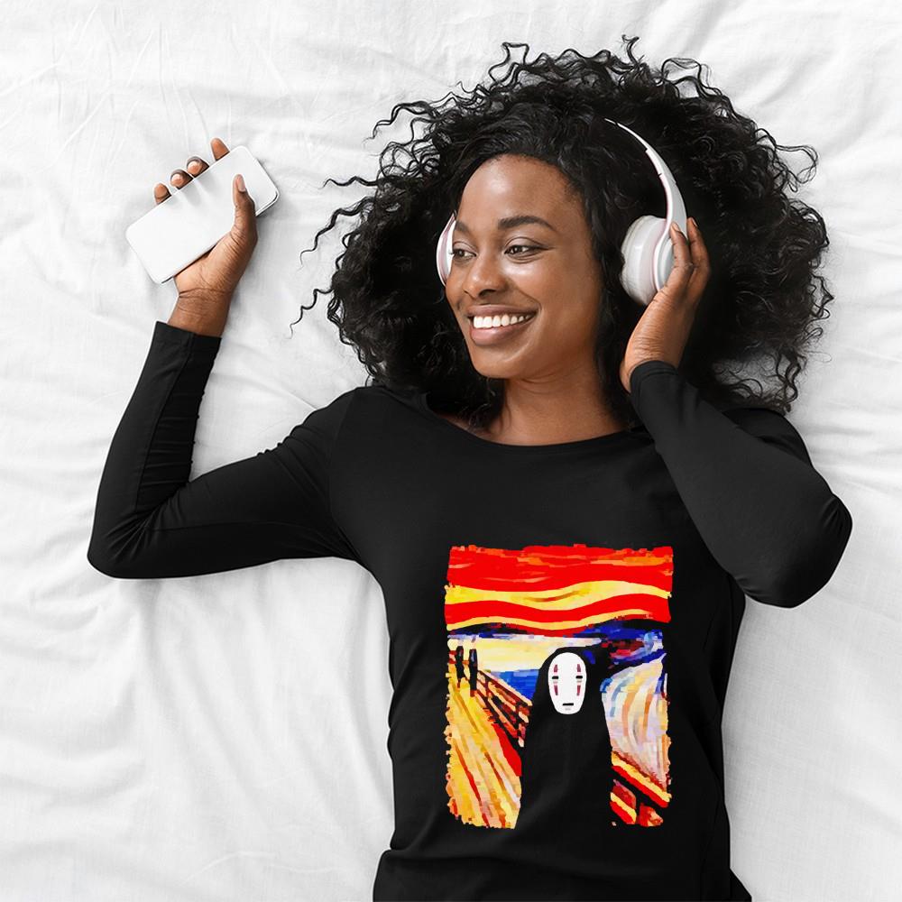 Kaonashi Studio Ghibli The Scream Edvard Munch shirt