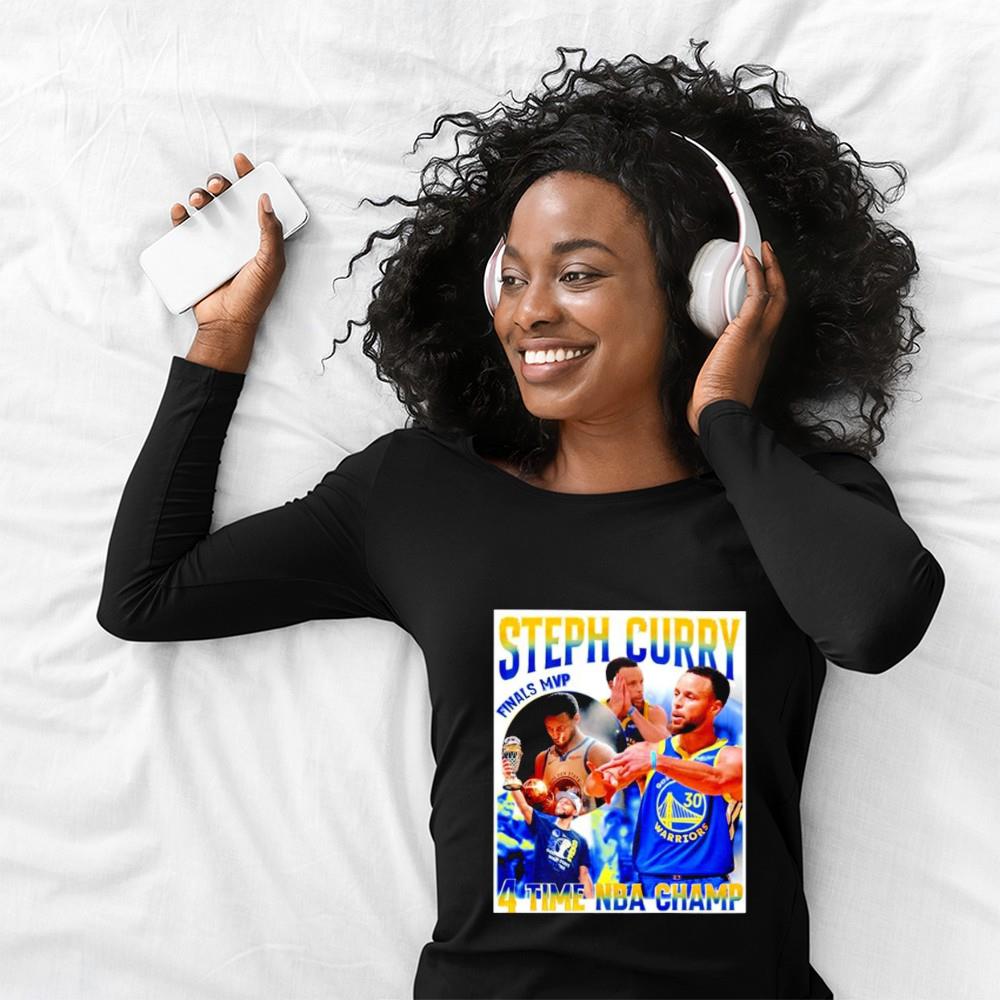 Steph Curry finals MVP 4-time NBA champ shirt