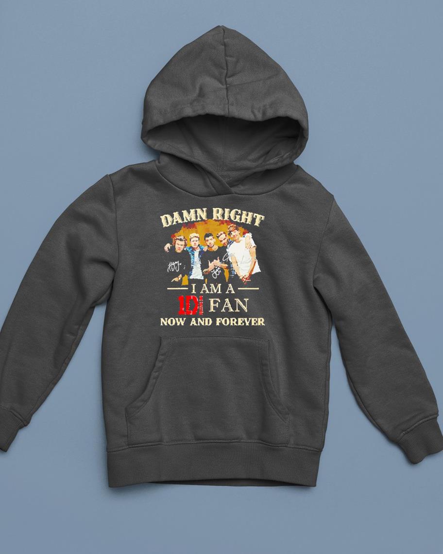 Damn right I am a 1D One Direction fan now and forever signatures shirt 1 nurseteeshirt News