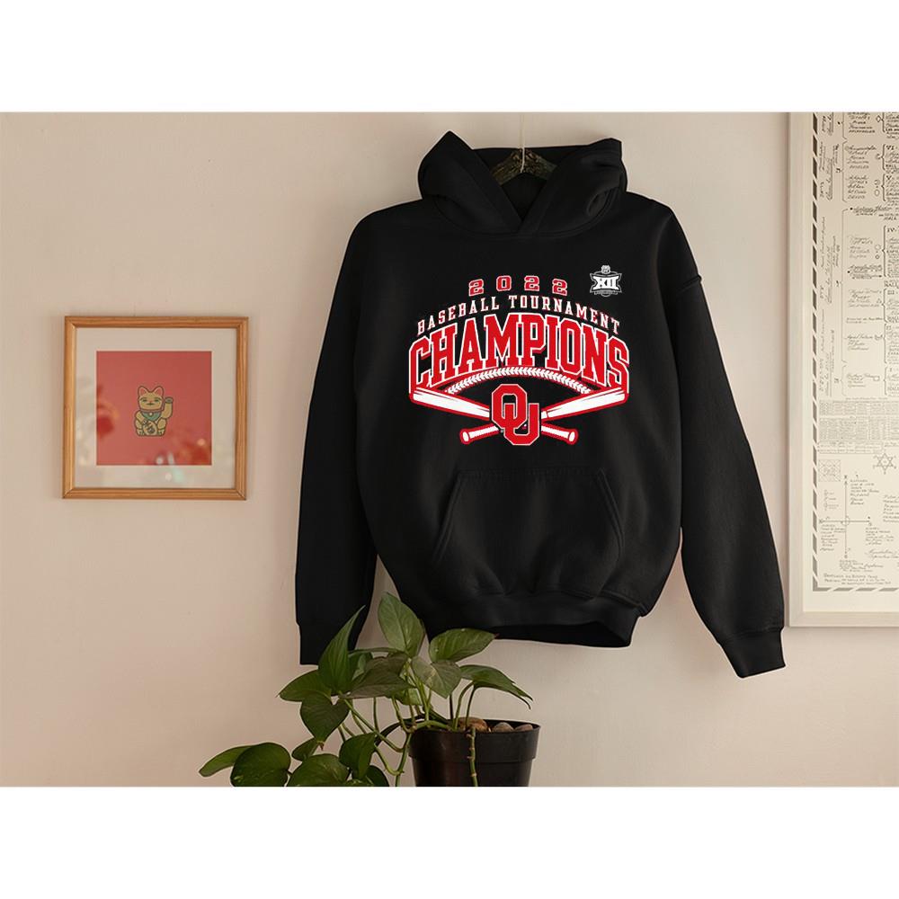 hh26 oklahoma sooners charcoal 2022 big 12 baseball conference tournament champions 2022 shirt hoodie - Oklahoma Sooners Charcoal 2022 Big 12 Baseball Conference Tournament Champions 2022 Shirt