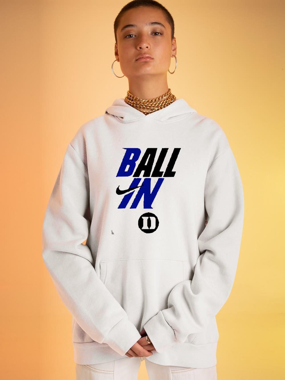 hh263 nike duke blue devils ball in shirt hoodie - Nike Duke Blue Devils ball in shirt