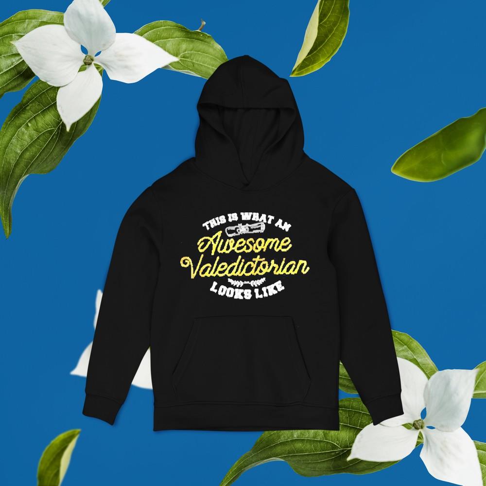 hh265 this is what an awesome valedictorian looks like graduation shirt hoodie - This Is What An Awesome Valedictorian Looks Like Graduation Shirt