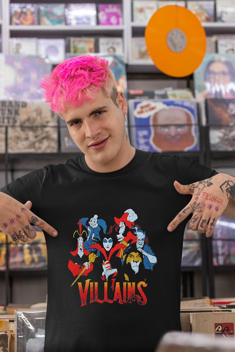 Disney Evil Vintage Character Collage shirt