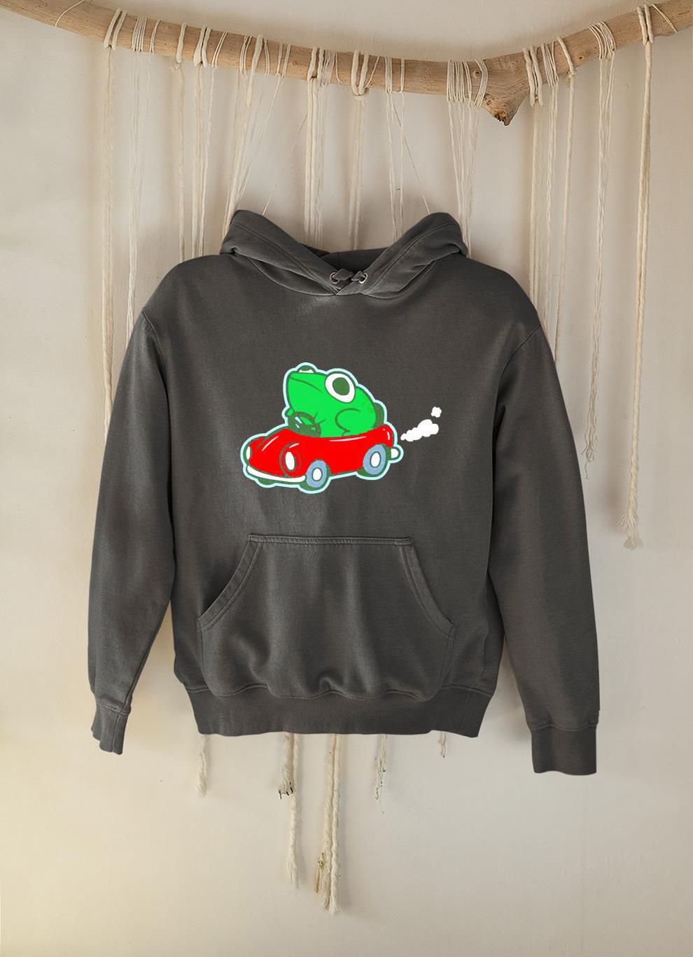 The Frog driving a car plushy shirt 1 Ncovtee News