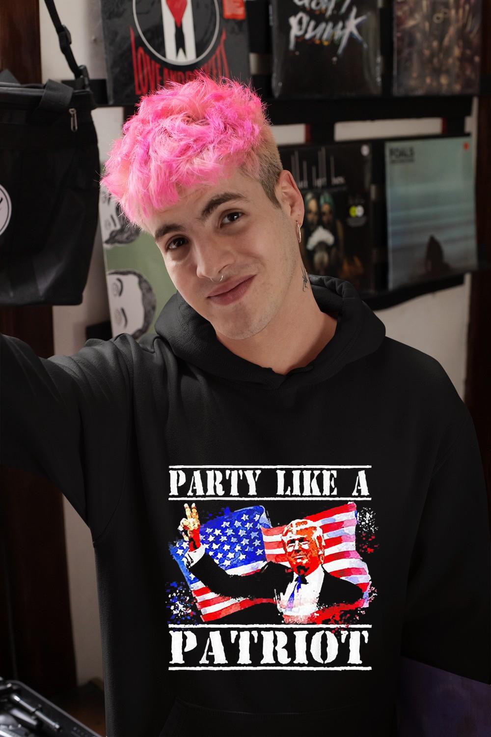 Pro Trump Party Like A Patriot Fourth Of July 4th Shirt 1 Starwars News