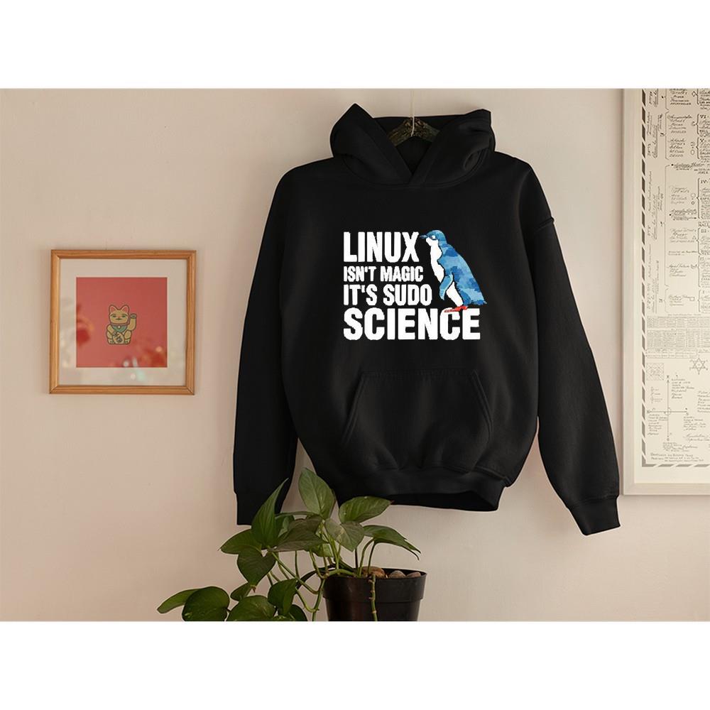 Linux is not magic it’s sudo science shirt 100 Nurseherotee News