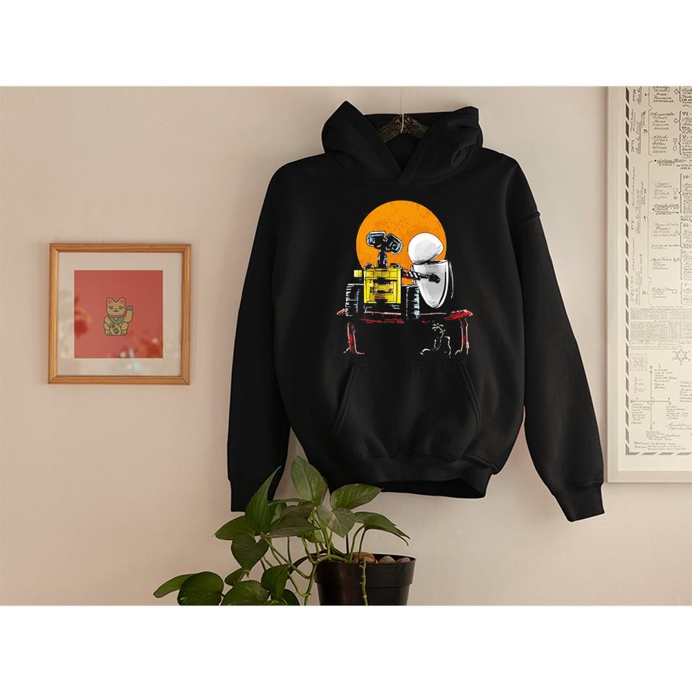 hh303 walle robots gazing at the moon shirt hoodie - Wall-e Robots Gazing At The Moon Shirt
