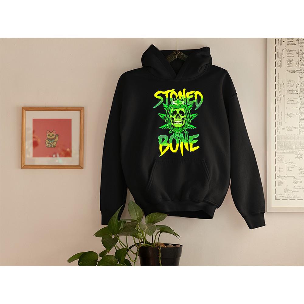 Weed skull stoned to the bone shirt 1 Greatfuldeadshirts News