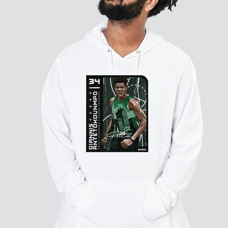 Giannis Antetokounmpo Milwaukee Bucks Card signature shirt 1 Ncovtee News