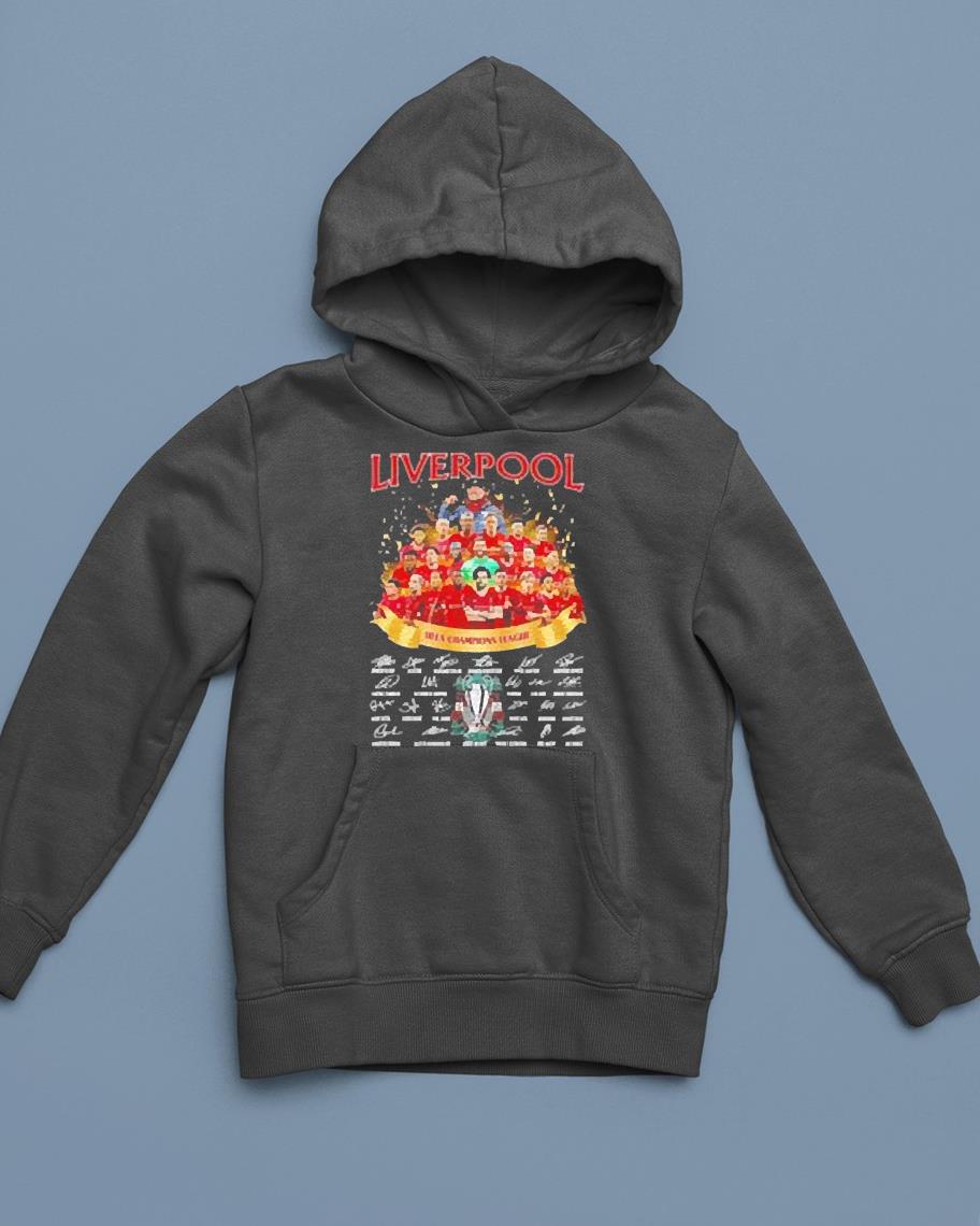 hh305 liverpool 2022 uefa champions league signatures unisex shirt hoodie - Liverpool 2022 UEFA Champions League Signatures unisex shirt