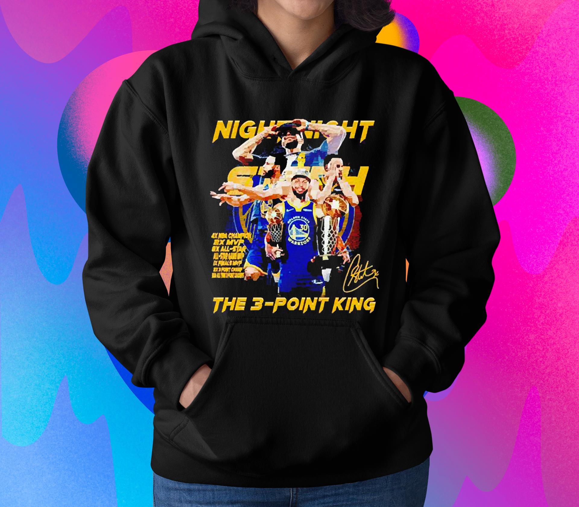 Golden State Warriors Night Night The 3-Point King signature shirt