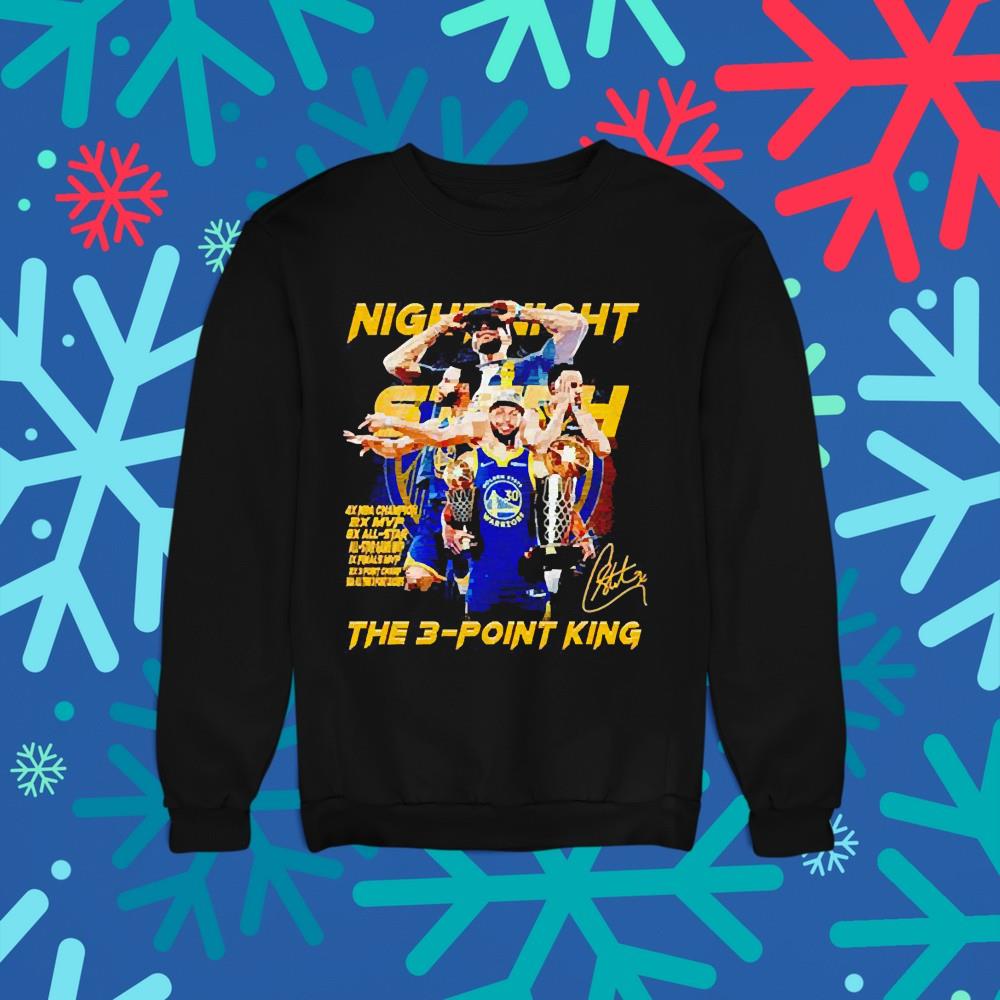 Golden State Warriors Night Night The 3-Point King signature shirt