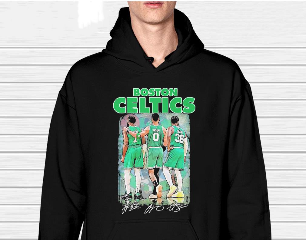 Boston Celtics Jaylen Brown Jayson Tatum And Marcus Smart Signatures Shirt 1 TEACHERHEROSHIRT NEWS